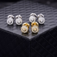 Boucles d'oreilles en cristal bon marché en gros Boucles d'oreilles en fil de mariage avec ballerine occidentale et zircon cubique Ensemble gratuit Logo sculpté