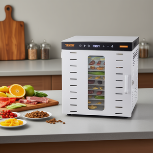 Deshidratador de alimentos eléctrico Vevor de 10 bandejas con temporizador digital de acero inoxidable para carne seca y golosinas para perros - Product Image 2
