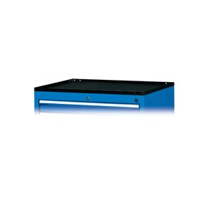 Plateau supérieur de meuble à outils Fami Piano Superiore A 4 bordures en caoutchouc anti-huile EH36x27 NOIR RAL9005 - Product Image 1