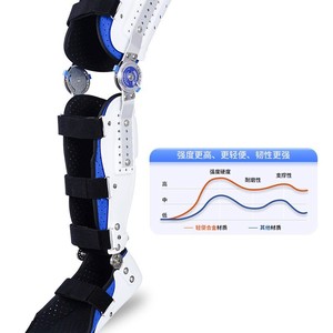 Attelle de genou, cheville et pied Senyi, support articulaire réglable, orthèse de rééducation postopératoire, protection des membres inférieurs pour adultes ML - Product Image 3