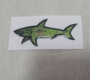 26 Autocollants de requin en PVC écologiques personnalisés à la mode, brillants, imperméables, sérigraphie 3D, drapeau Gertrude CP Jul Omerta Vrunk Paul - Product Image 6