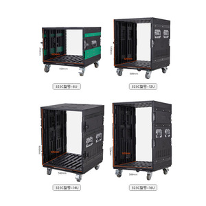 Shock-proof Lightweight Rack Flight Road Case With IP66/IP55 Rating OEM Customizable for Professional Sound Equipment 12U 525C F - Product Image 6