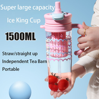 Nouveau Fournisseur En Gros Coloré Glacé Boisson Tasses Fleur Thé Gobelets En Plastique avec Poignées Pailles En Gros pour Les Écoliers