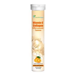 Tabletas Efervescentes de Colágeno con Vitamina C y Niacinamida, Marca Privada OEM, Suplemento Alimenticio para Fortalecer Cabello, Articulaciones y Piel - Product Image 1