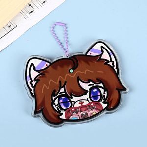 Design Custom Quicksand <b>Keychain</b> Diy Cartoon and <b>Anime</b> Star Peripheral Acrylic Pendant - Product Image 6