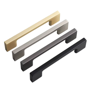 Hot Bán L Kéo Đen Kẽm Hợp Kim Phần Cứng Núm Cho Tủ Quần Áo Ngăn Kéo Tủ Quần Áo Tủ Bếp Sử Dụng 96Mm Nhôm Cửa Kéo Cạnh - Product Image 1