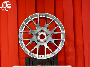JJSEES Llantas Forjadas de Aluminio de 17-24 Pulgadas, Diseño Multirradio, <span class=keywords><strong>PCD</strong></span> 5x120 5x114.3 5x112, Color Plata y Negro para <span class=keywords><strong>Porsche</strong></span> <span class=keywords><strong>Macan</strong></span> - Product Image 5