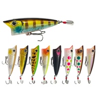 NOUVEAU Leurre Popper MAJOR 70mm 12.6g ABS, Appât Dur, 13 Couleurs, pour Achigan, Brochet, Perche
