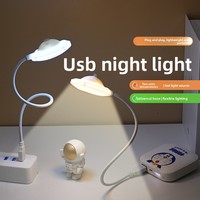 Veilleuse USB transfrontalière LED UFO Soucoupe Volante Mini Lampe Créative pour Ordinateur Cadeau LOGO Imprimé PC/PVC Commande par Bouton