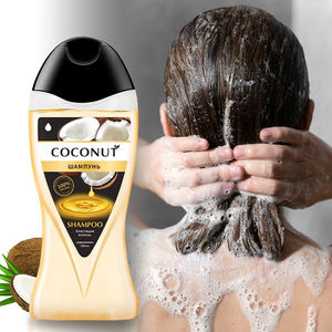 Marque privée Vente de gros Shampooing à la noix de <span class=keywords><strong>coco</strong></span> Traitement capillaire à base de plantes bio à la noix de <span class=keywords><strong>coco</strong></span> 250ml Produit de soin des cheveux hydratant et moelleux à la biotine - Product Image 1