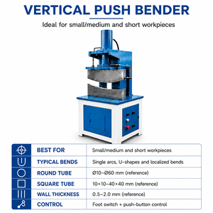 Hydraulic Push <b>Bending</b> <b>Machine</b> Square Tube <b>Bending</b> <b>Machine</b> Rectangular Steel Pipe Bender Corner Forming Frame Making <b>Machine</b> - Product Image 2