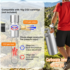 Fusto nero opaco da 3,6 litri con rubinetto per birra regolatore Co2 strumento per birra artigianale Homebrew per Bar Party - Product Image 4