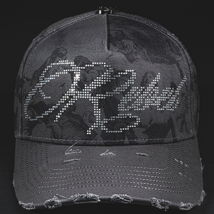 Cappellino da Baseball Unisex per Adulti Mara Three Rico di Alta Qualità in Oxford/Velluto con Logo Ricamato 3D, Visiera Curva Effetto Invecchiato, 5 Pannelli - Product Image 5