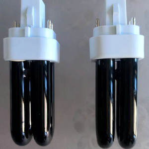 UVA fly UVA floresan lamba 2U <span class=keywords><strong>PL</strong></span> 7W 220V 4pin Blacklight 365nm sivrisinek böcek tuzak algılama muayene lamba tüpü - Product Image 3