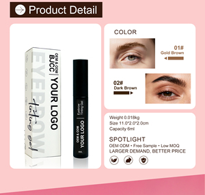 Hot bán không có logo không thấm nước nâu lông mày Styling Tint Gel sơn lâu dài lông mày Brow tinting Gel nhãn hiệu riêng - Product Image 2