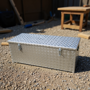 Caja de herramientas de aluminio a cuadros Ttake de 140x50x50 cm, de alta resistencia, para taller y uso en exteriores. - Product Image 3