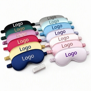 Masques de sommeil en satin de soie de qualité supérieure avec logo personnalisé, <span class=keywords><strong>cache</strong></span>-<span class=keywords><strong>yeux</strong></span> doux en satin, bandeau élastique, masque de nuit <span class=keywords><strong>pour</strong></span> femmes et hommes - Product Image 1