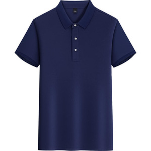 Men's Solid Color Polyester <b>Polo</b> Shirt Short Sleeve Workwear Daily Wear - Product Image 1