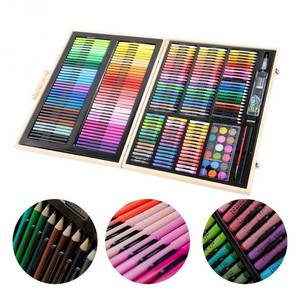 Bộ Văn Phòng Phẩm Hộp Gỗ 251 Cái Chất Lượng Cao Bộ Tranh Nghệ Thuật Crayon Kids Vẽ Tranh Nghệ Thuật - Product Image 4