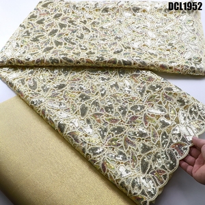 Nuovo Tessuto in Pizzo Guipure Idrosolubile con Ricami e Paillettes <span class=keywords><strong>per</strong></span> <span class=keywords><strong>Abiti</strong></span> <span class=keywords><strong>da</strong></span> <span class=keywords><strong>Sposa</strong></span> e Abbigliamento Femminile, Tessuto Ghana - Product Image 4