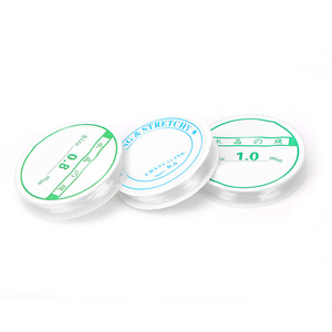 Fil élastique transparent en cristal 0,8 mm 1,0 mm, fil à perles résistant pour la fabrication de bracelets, fournitures de bijoux DIY - Product Image 5