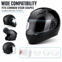 Película Protectora para Casco de Motociclismo con Alta Transparencia y Antideslumbrante, Sistema de Película Desprendible Compatible