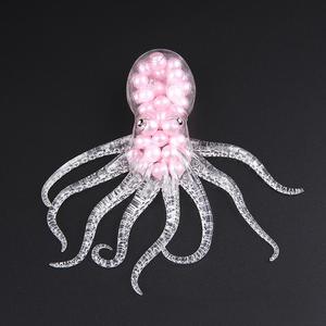 CHENXI Jouet anti-stress créatif en forme de pieuvre transparente avec perles, populaire, type Mochi Squishy, jouet à presser - Product Image 6