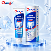 Dentifrice blanchissant professionnel Onuge, formule douce sans sensation d'acide, 120g, saveur menthe poivrée, longue durée, fabricant