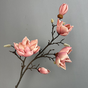 Magnolia grande in EVA per decorazioni domestiche, fiore artificiale <span class=keywords><strong>di</strong></span> magnolia grande, ornamento vintage <span class=keywords><strong>di</strong></span> magnolia - Product Image 6