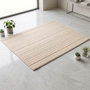 Tappeto Moderno per Pavimenti Ultra Morbido <span class=keywords><strong>in</strong></span> <span class=keywords><strong>Cotone</strong></span> Shurong, Lavabile <span class=keywords><strong>in</strong></span> <span class=keywords><strong>Lavatrice</strong></span>, Asciugatura Rapida, Base Antiscivolo, Tinta Unita - Product Image 1