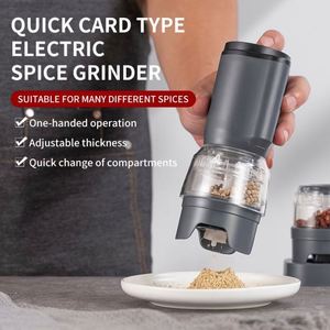 New Rechargeable Spicy <b>Pepper</b> Mill Automatic Electric Salt and <b>Pepper</b> Mill <b>Grinder</b> Set with 2 - 6 Container - Product Image 4