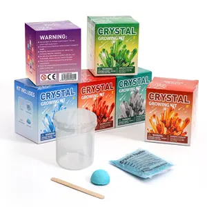 6 colori Crystal grow Lab esperimento scienza fai-da-te regalo educativo Kit di coltivazione di cristallo giocattoli per bambini cluster di cristallo per regalo