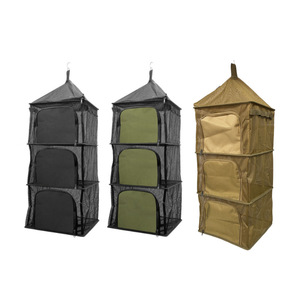 Panier de rangement extérieur pliable multicouche anti-moustiques pour le séchage des aliments, légumes et poissons en camping, en matériau PE - Product Image 1