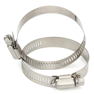 Klip Selang Baja Tahan Karat 304 Worm Drive, Klem Selang, Klem Pita yang Dapat Disesuaikan - Product Image 1