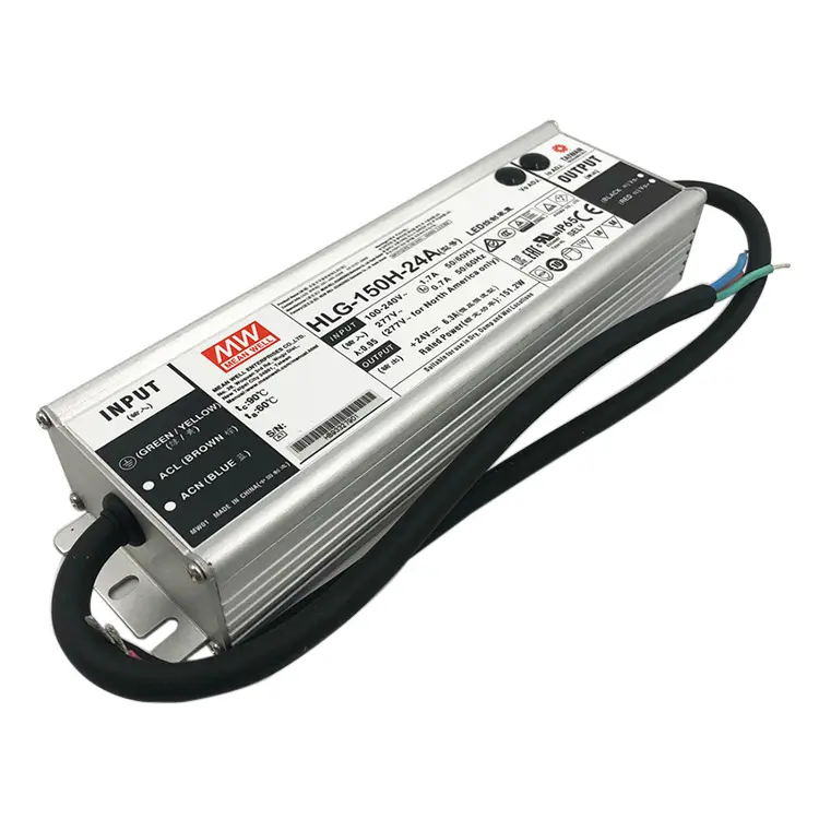 Meanwell Voeding Led Driver 150W Waterdichte Constante Spanning Constante Stroom Led Driver Mean Well HLG-150