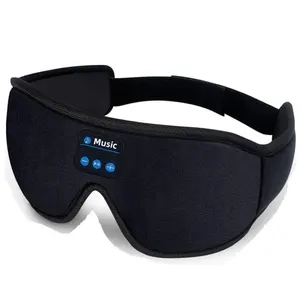 Atacado Sleep 3D Eye Mask Headphones Speaker Handsfree Headset BT V5.0 música headset White Noise dormir máscara de olho