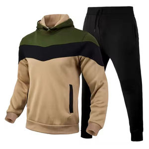 Chándal ligero de lana con logotipo personalizado para hombre, conjunto de 2 piezas de secado rápido, talla grande XXL - Product Image 1