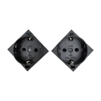 YUADON 16A 250V AC Europäische/Deutsche/Koreanische Kassettensteckdose mit Sicherheitstür Tischplatte Industriell ABS Messing