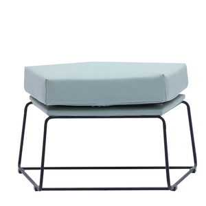 attesa di stile italiano metà del secolo singolo tessuto salone di base in metallo per il tempo libero del braccio sedie moderne - Product Image 5