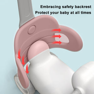 Mainan papan keseimbangan dorong keamanan balita, mainan kuda goyang plastik dengan pegangan dorong multifungsi untuk hadiah balita - Product Image 5