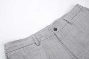 Ensemble coordonné pour <span class=keywords><strong>homme</strong></span>, style smart casual, motif <span class=keywords><strong>pied</strong></span>-<span class=keywords><strong>de</strong></span>-<span class=keywords><strong>poule</strong></span>, veste <span class=keywords><strong>surchemise</strong></span> grise et pantalon cintré, deux pièces - Product Image 5