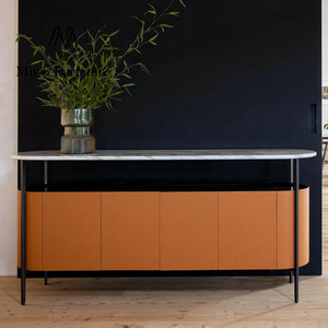 Tủ đá cẩm thạch thiết lập ý phòng ăn thiết kế tự chọn <span class=keywords><strong>sideboard</strong></span> với giá bán buôn phòng khách Tủ da hiện đại - Product Image 5