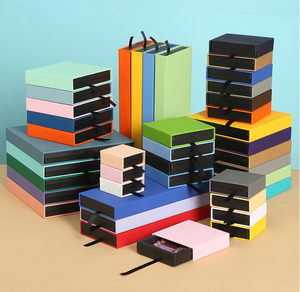 Membrane flottant cadre 3D <span class=keywords><strong>Suspension</strong></span> étui clair PE Film support d'affichage PVC fenêtre emballage rose tiroir coulissant boîte à bijoux - Product Image 3