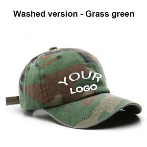 Custom Camouflage Baseball Cap Personalized Design Embroidery Logo Men Dad Fashion Style Camo Sports <b>Hat</b> - Product Image 3