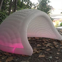 Dôme gonflable de haute qualité à prix avantageux avec lumières LED, tente de scène de pub de mariage en forme d'igloo blanc pour salon professionnel, fête