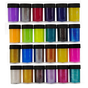 Ensemble de peinture acrylique 24 couleurs vives non toxiques 22ml chaque kits de peinture en pot pour étudiants artistes, peintres passe-temps - Product Image 2