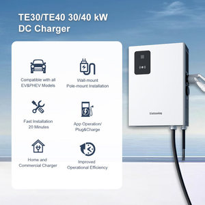 เครื่องชาร์จรถยนต์ไฟฟ้าแบบติดผนัง 30kW/40kW DC รองรับ CCS2 ชาร์จเร็ว ควบคุมผ่านแอพและ RFID มาตรฐาน IP54 ได้รับการรับรอง CE - Product Image 4