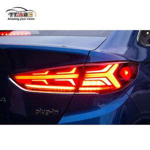 TT-ABC רכב אביזרי רכב שונה Led מעושן אדום 12V אחורי פגוש אות אור זנב אור עבור יונדאי הסונטה 9 2015-2018 - Product Image 4