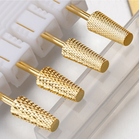 Fraise à ongles professionnelle en carbure de tungstène, grande, conique, pour manucure et pédicure, pour le retrait de gel acrylique et vernis