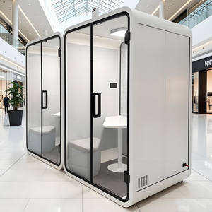 Cabine de travail de grande taille à installation rapide, espace de travail de bureau, confidentialité, insonorisation, cabine de réunion, cabine silencieuse personnalisée, couleur en option - Product Image 1